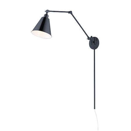 Maxim Lighting Library 1-Light Wall Sconce 12224BK
